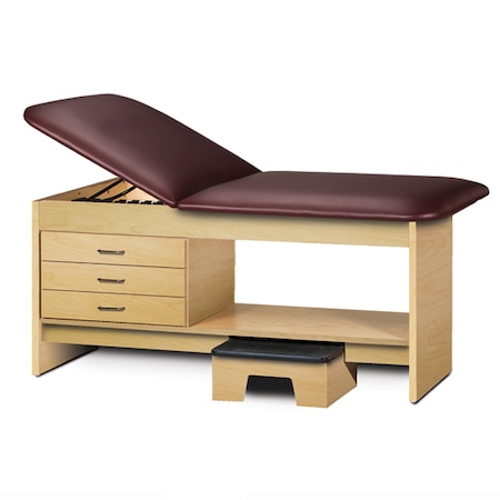 Clinton Treatment Table with Stool, Laminate Maple, Warm Gray 9133-30-1MP-3WG